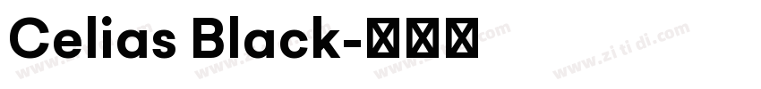 Celias Black字体转换